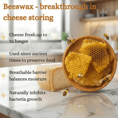 LoafGuard 100% Cotton-Beeswax Cheese Bags